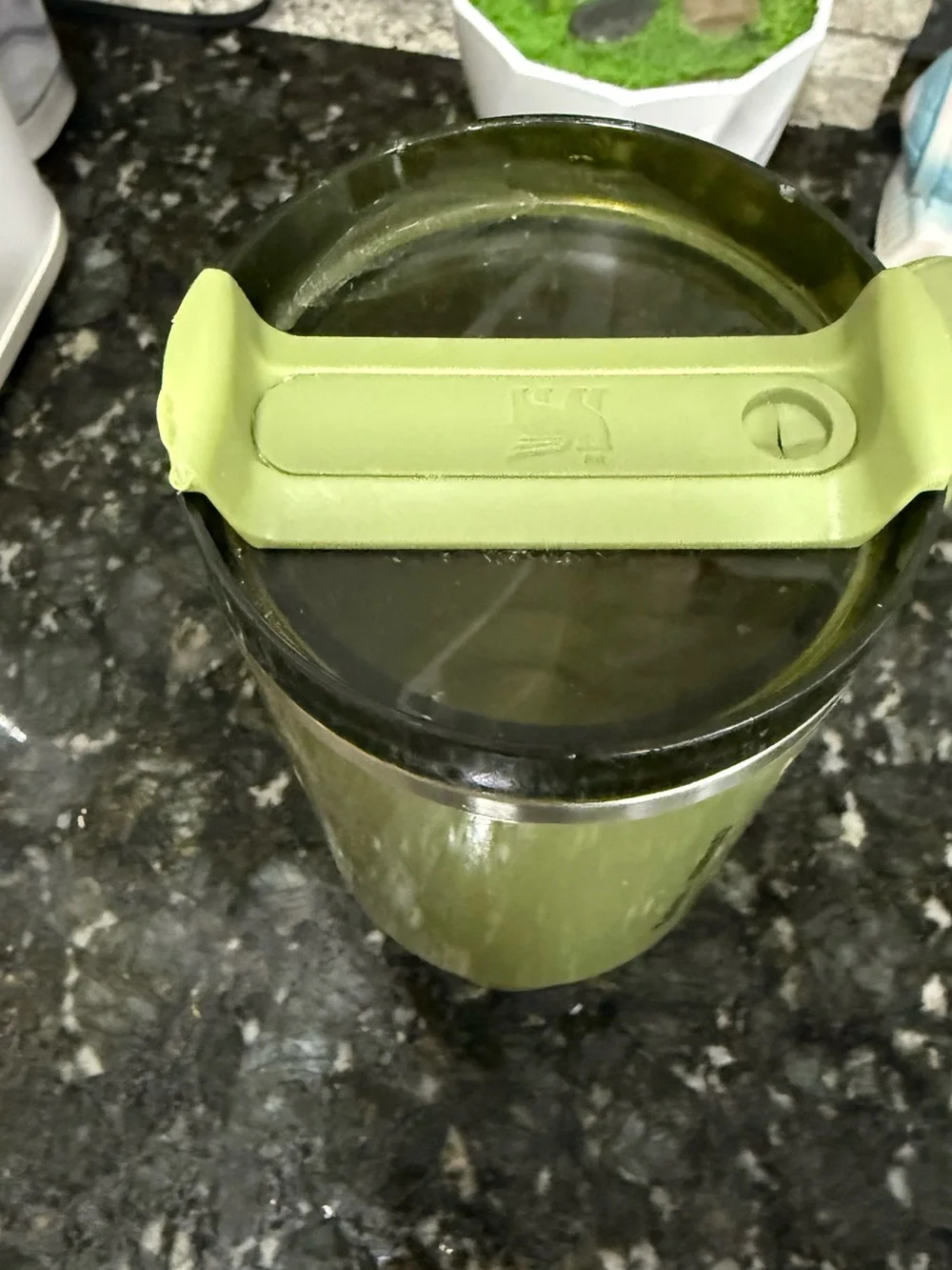 Starbucks Olive Green Travel Mug with Handle
